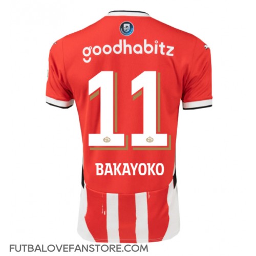 PSV Eindhoven Johan Bakayoko #11 Domáci futbalový dres 2024-25 Krátky Rukáv PSV Eindhoven Johan Bakayoko #11 Domáci futbalový dres 2024-25 Krátky Rukáv